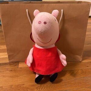 Peppa Pig Plush in her red dress